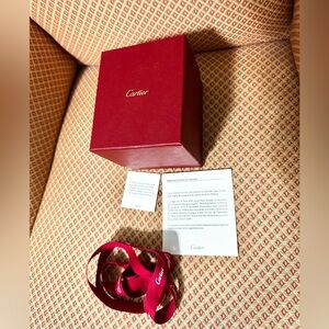 Cartier Deep Red Box with Accessories